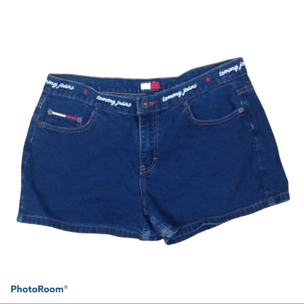 Tommy Jeans Y2K Vintage‎ Embroidered Logo Waistband Shorts